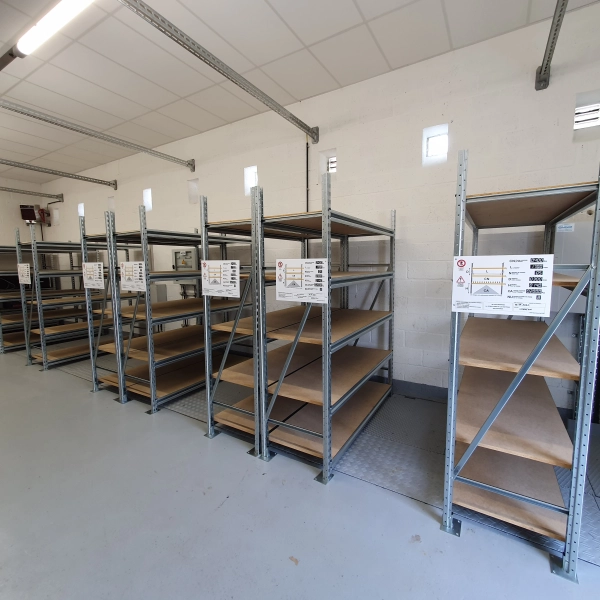 wide box shelving