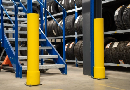Plastic or steel? How to choose the right impact protection for your warehouse