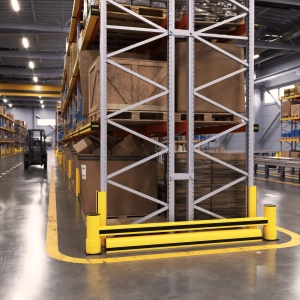 1R Delta Rack End Barrier + Kerb