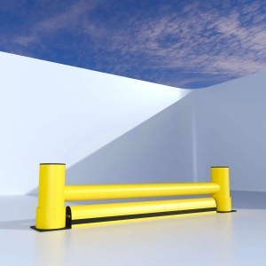 1R Zeta Rack End Barrier + Kerb