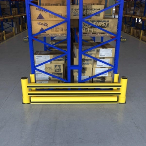 2R Delta Rack End Barrier + Kerb