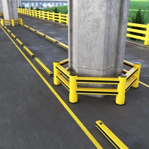 2R Column Barrier Hexagon