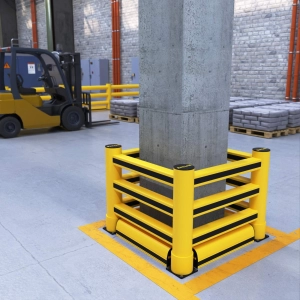 3R Column Barrier + Kerb
