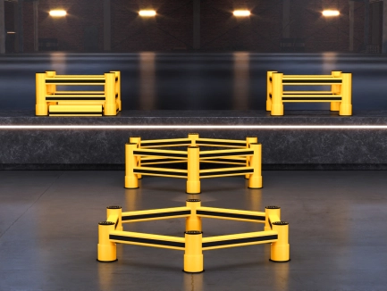 Flexible barriers for columns/corners