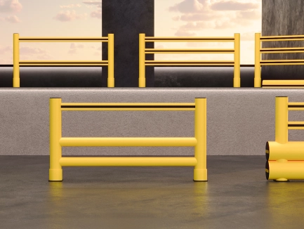 Flexible barriers for pedestrians