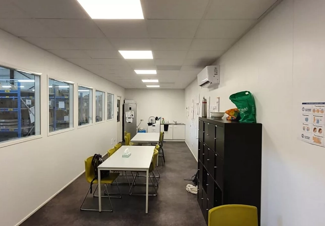 Installation Cafeteria in warehouse