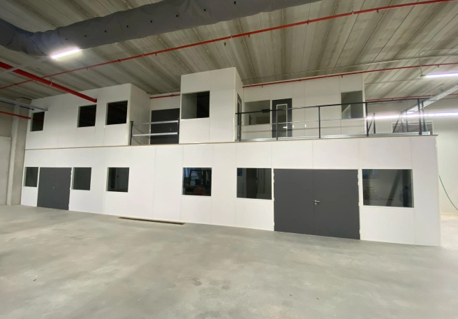 Creation of additional office space in warehouse