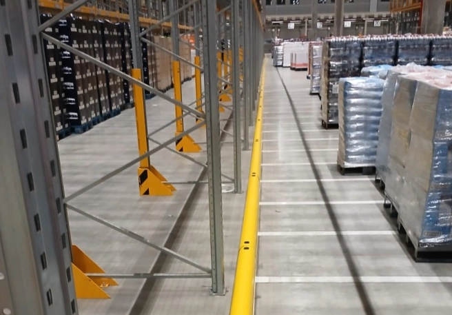 Installation of Flexible Protective Bollards and Kerbs