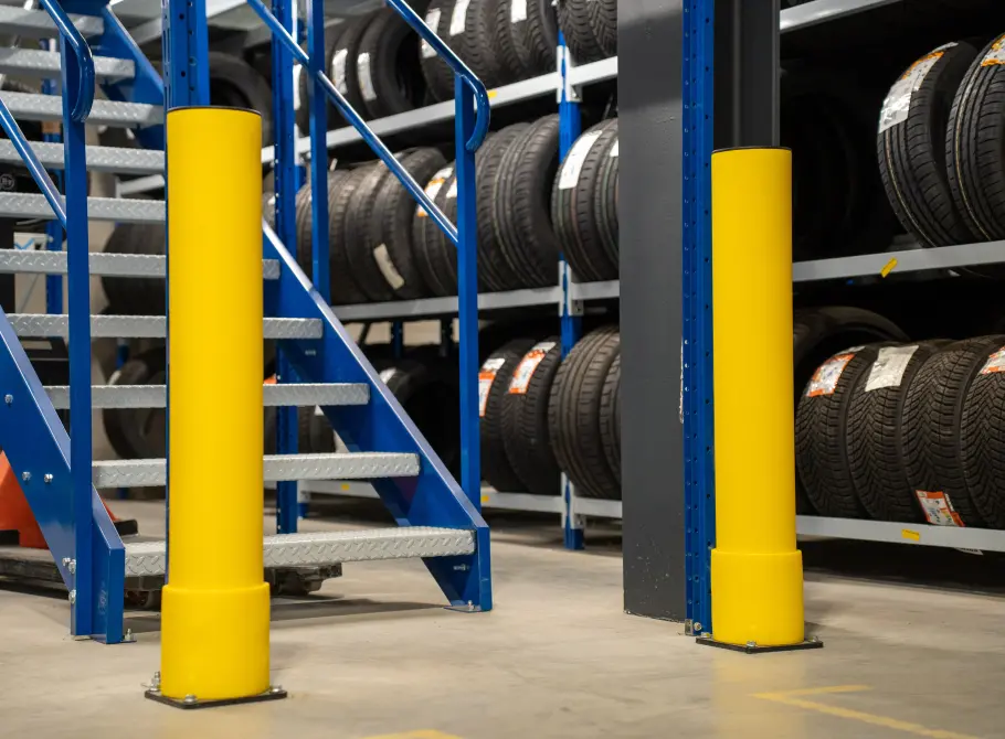 Clear signage and physical protection
